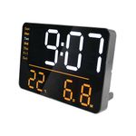 Unilux Numi Digital Wall Clock Black 400206176
