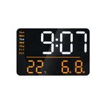 Unilux Numi Digital Wall Clock Black 400206176