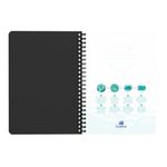 Oxford Oceanis Wirebound Notebook Ruled A5 Black 400180064