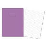 Hamelin Exercise Book 8mm Lined 80 Page A4+ Purple (Pack of 50) 400206239