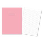Hamelin Exercise Book 8mm Lined 80 Page A4+ Pink (Pack of 50) 400206448