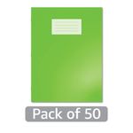 Hamelin Oxford Exercise Book 8mm Lined 80 Page A4+ Light Green (Pack of 50) 400206514