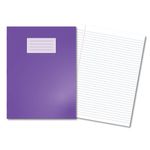 Hamelin Oxford Exercise Book 8mm Lined 80 Page A4+ Purple (Pack of 50) 400206517