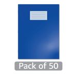 Hamelin Oxford Exercise Book 8mm Lined 80 Page A4+ Dark Blue (Pack of 50) 400206530