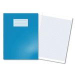 Hamelin Oxford Exercise Book 7mm Squared 80 Page A4+ Light Blue (Pack of 50) 400206532