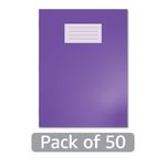Hamelin Oxford Exercise Book 12mm Lined 80 Page A4+ Purple (Pack of 50) 400206554