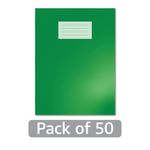 Hamelin Oxford Exercise Book 8mm Lined 80 Page A4+ Dark Green (Pack of 50) 400206531