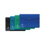 Oxford Oceanis Press Stud Wallet A4+ Assorted (Pack of 4) 400177825
