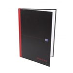 Black n' Red Casebound Smart Ruled Hardback Notebook A4 100080428