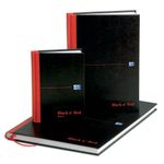 Black n' Red Casebound Smart Ruled Hardback Notebook A4 100080428