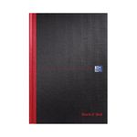 Black n' Red Casebound Smart Ruled Hardback Notebook A4 100080428