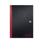 Oxford Black N Red Hardback Casebound Recycled Notebook 192 Pages A4 (Pack of 2) 400194939