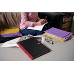 Oxford Black N Red Hardback Casebound Recycled Notebook 192 Pages A4 (Pack of 2) 400194939
