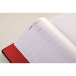 Black n' Red Casebound Hardback Notebook Ruled A4 Black 400038675