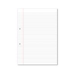 Hamelin Loose Leaf Paper 6mm Lined 1000 Page Punched 2 Hole A4 (Pack of 5) 100100617