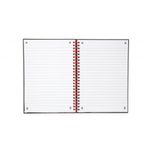 Black n' Red Wirebound Recycled Ruled Hardback Notebook A5 (Pack of 5) 100080113