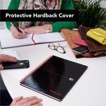 Black n' Red Wirebound Ruled Perforated Hardback Notebook A4 (Pack of 5) 100102248