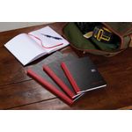 Black n' Red Casebound Ruled Hardback Notebook A4 (Pack of 5) 100080446