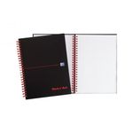Black n' Red Wirebound Ruled Hardback Notebook 140 Pages A5 (Pack of 5) 100080154