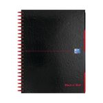 Oxford Black n Red Project Book A4 Hardback Wirebound Ruled Margin SCRIBZEE Compatible 200 Pages (Pack 3) 100080730