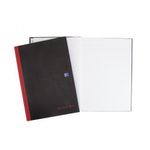 Black n' Red Casebound Recycled Hardback Notebook 192 Pages A4 (Pack of 5) 100080530