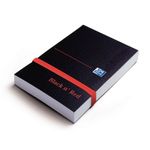 Black n' Red Casebound Plain Elasticated Notebook 192 Pages A7 (Pack of 10) 100080540