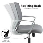 Jonas grey mesh back operator chair with grey fabric seat and grey base