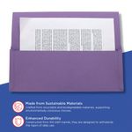 Exacompta Guildhall Brief Size Pocket Wallet 14x10in Mauve (Pack of 50) PW3-MVE