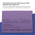 Exacompta Guildhall Brief Size Pocket Wallet 14x10in Mauve (Pack of 50) PW3-MVE