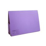 Exacompta Guildhall Double Pocket Legal Wallet Foolscap Mauve (Pack of 25) 37214