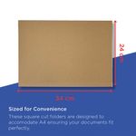 Guildhall Square Cut Folder Lightweight Foolscap Buff (Pack of 100) FS180-BUFZ