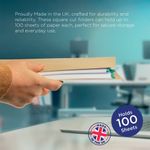 Guildhall Square Cut Folder Lightweight Foolscap Buff (Pack of 100) FS180-BUFZ