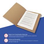 Guildhall Square Cut Folder Mediumweight Foolscap Buff (Pack of 100) FS250-BUFZ