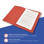 Guildhall Square Cut Folder Mediumweight Foolscap Red (Pack of 100) FS250-REDZ