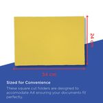 Guildhall Square Cut Folder Mediumweight Foolscap Yellow (Pack of 100) FS250-YLWZ