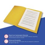 Guildhall Square Cut Folder Mediumweight Foolscap Yellow (Pack of 100) FS250-YLWZ