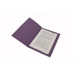 Guildhall Square Cut Folder Mediumweight Foolscap Mauve (Pack of 100) FS250-MVEZ