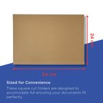 Guildhall Square Cut Folder Heavyweight Foolscap Buff (Pack of 100) FS290-BUFZ