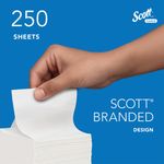 Scott Control Folded Toilet Tissue Paper 2-Ply x250 Sh Pack of 36 8042