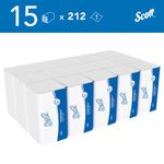Scott 1-Ply Performance Hand Towels 212 Sheets (Pack of 15) 6663