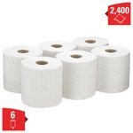 WypAll L20 7278 Paper Wipers 2-Ply Roll White (Pack of 6) 7278