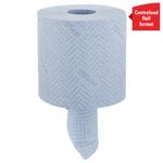 Wypall L20 Essential Centrefeed Wiping Paper Roll 2 Ply Blue (Pack of 6) 7277