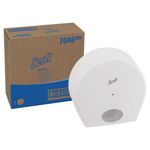 Scott Control Toilet Tissue Dispenser Centrefeed Roll White Jumbo 7046