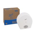 Scott Control Toilet Tissue Dispenser Centrefeed Roll White Jumbo 7046