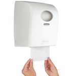 Aquarius Rolled Hand Paper Towel Dispenser White 7375