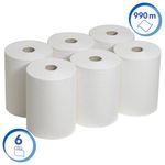 Scott 1-Ply Slimroll Hand Towel Roll White (Pack of 6) 6657