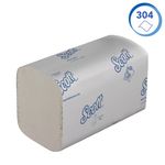 Scott Control 1-Ply Hand Towels Interfold 304 Sheets White (Pack of 15) 6689