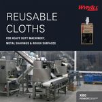 Wypall X80 Power Clean Midi Cleaning Wiper Roll x180 White 8252