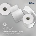 Kleenex Standard Paper Toilet Roll 4-Ply x160 Sh White Pack of 24 8484