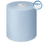 Scott Essential Rolled Paper Hand Towel 1 Ply 350m Blue (Pack of 6) 6692